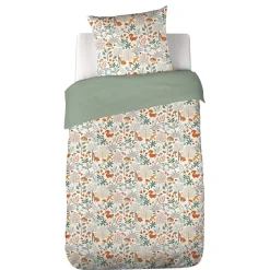 Housse de couette 140x200 + 1 taie PIERROT coton 57fils