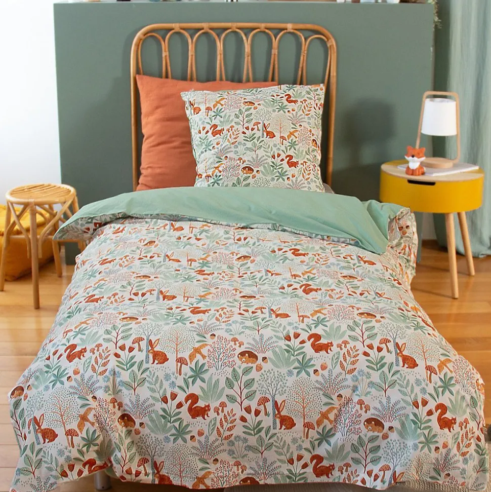 Housse de couette 140x200 + 1 taie PIERROT coton 57fils