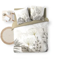 Housse de couette 240x220 + 2 taies BASTILLE 100% coton