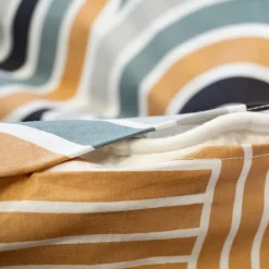 Housse de couette 140x200 + 1 taie LOUTE 100% Coton 57 fils