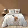 Housse de couette 240x220 + 2 taies PAMPA 100% coton