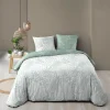 Housse de couette 260x240 + 2 taies CASSIA sauge 100% coton