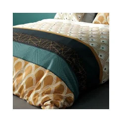 Housse de couette 260x240 + 2 taies coton 57 fils