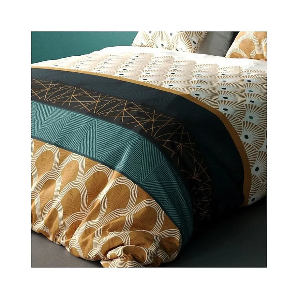 Housse de couette 260x240 + 2 taies coton 57 fils