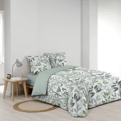 Housse de couette 240x220 + 2 taies VOLTINE 100% coton