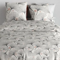 Housse de couette 240x220 + 2 taies en coton 57 fils