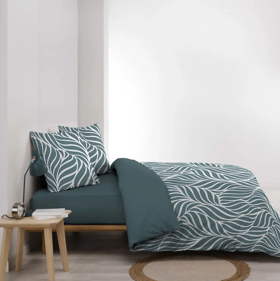 Housse de couette 240x220 + 2 taies 100% coton 57fils