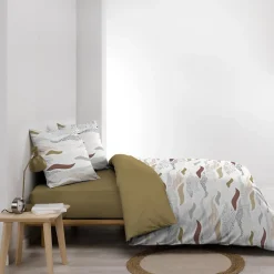 Housse de couette 240x220 + 2 taies imprimées VAGUES