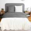 Housse de couette 260x240 + 2 taies Chaude et douillette grise