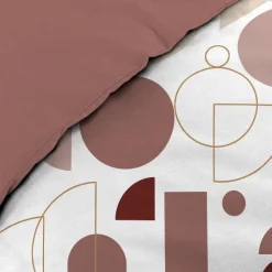 Housse de couette 240x220 + 2 taies CHILIPOP ROSE 100% coton