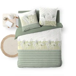 Housse de couette 240x220 + 2 taies POETINE 100% coton
