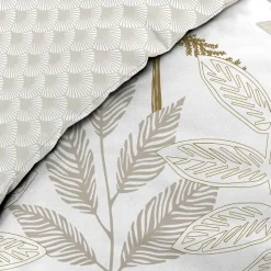 Housse de couette 240x220 + 2 taies RAONI 100% coton 57fils