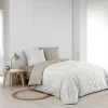 Housse de couette 240x220 + 2 taies GEOMETRIQUE 100% coton 57fils