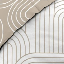 Housse de couette 240x220 + 2 taies GEOMETRIQUE 100% coton 57fils