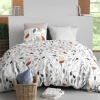 Housse de couette 240x220 + 2 taies en coton 57 fils