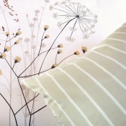 Housse de couette 240x220 + 2 taies SOLIFLORE 100% Coton 57 fils