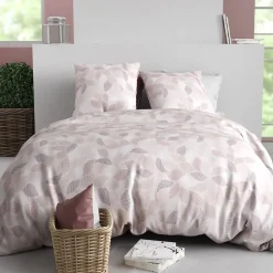 Housse de couette 260x240 ALIX + 2 taies coton 57 fils