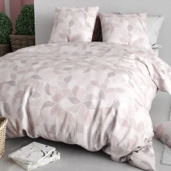 Housse de couette 260x240 ALIX + 2 taies coton 57 fils