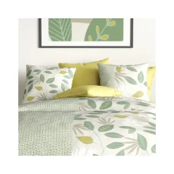 Housse de couette 240x220 ARECA + 2 taies coton 57 fils