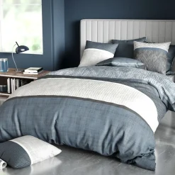 Housse de couette 260x240 BREHAT + 2 taies coton 57 fils