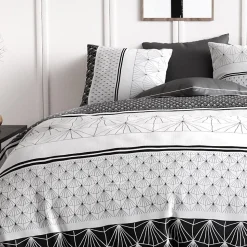 Housse de couette 240x220 Casta + 2 taies coton 57 fils