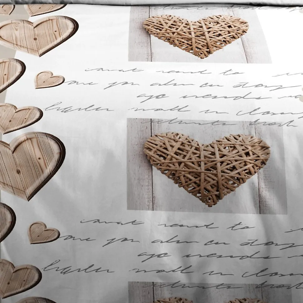 Housse de couette 240x220 CHARMING + 2 taies coton 57 fils