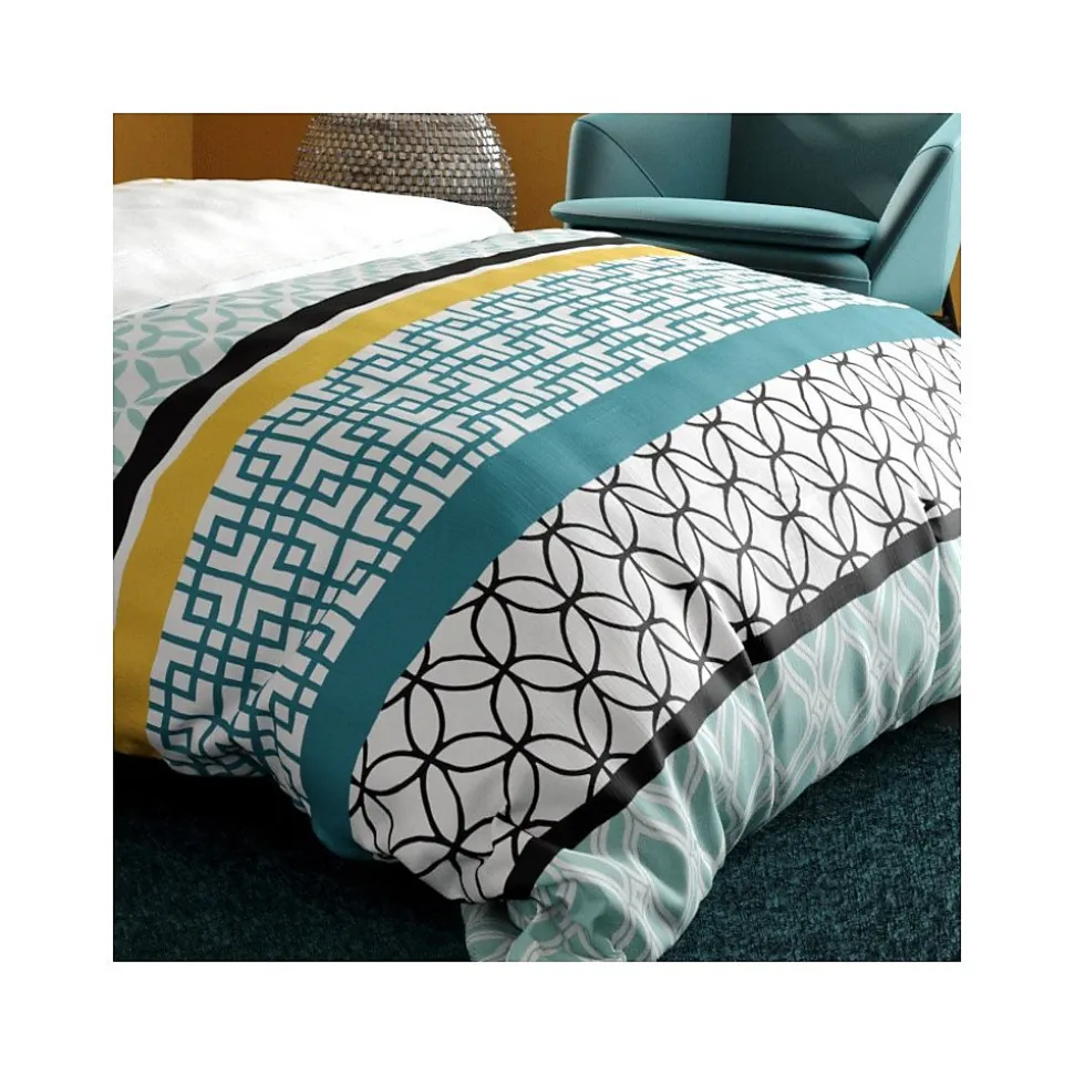 Housse de couette 240x220 CITE D'OR + 2 taies coton 57 fils