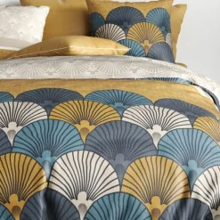 Housse de couette 240x260 cm + 2 taies d'oreiller 63x63 cm coton maka