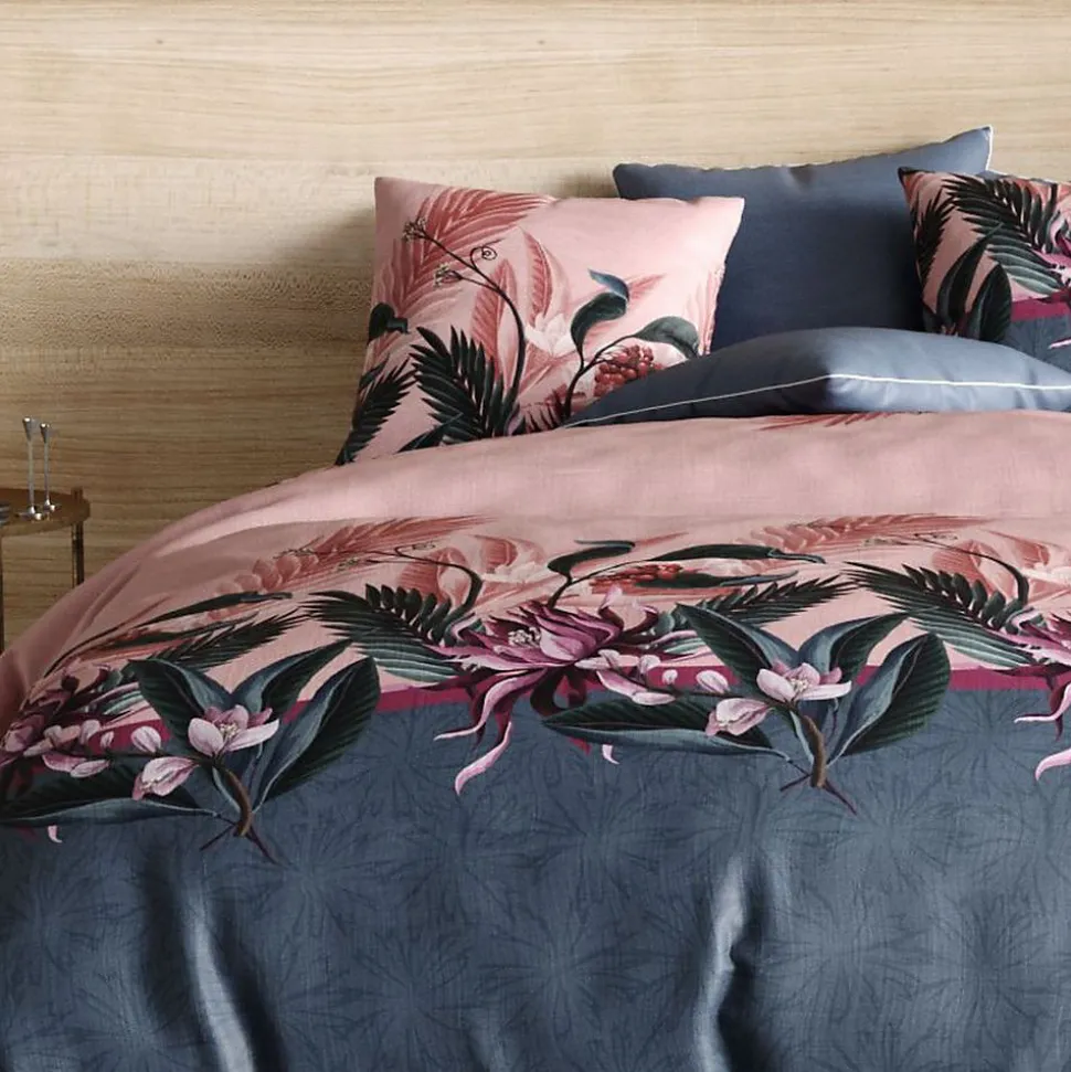 Housse de couette 240x260 cm + 2 taies d'oreiller 63x63 cm coton flora