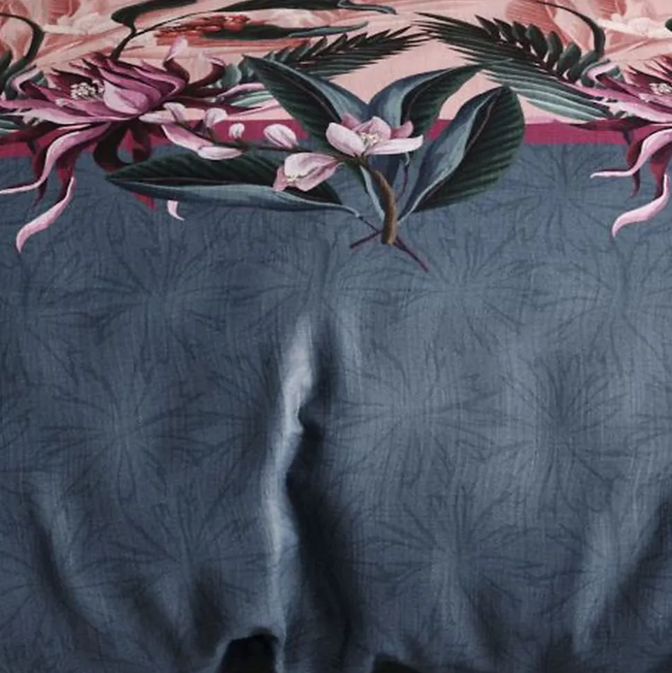 Housse de couette 240x260 cm + 2 taies d'oreiller 63x63 cm coton flora