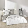 Housse de couette 220x240 cm + 2 taies 100% coton Goyave