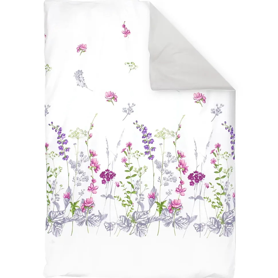 Housse de couette 140x200 cm coton PRETTY blanc