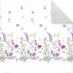 Housse de couette 200x200 cm coton PRETTY blanc