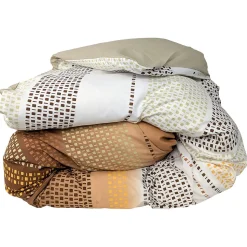 Housse de couette 280x240 cm coton NIAGARA marron Châtaigne