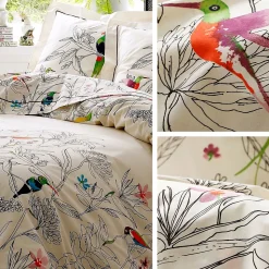 Housse de couette 200x200 cm coton AMAZONIA ecru