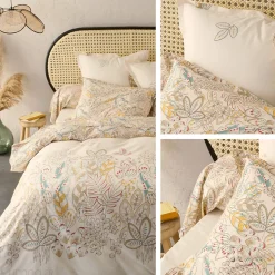 Housse de couette 260x240 cm coton OKY écru Naturel