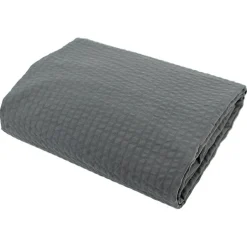 Housse de couette 240x260 cm coton POPPY gris plomb