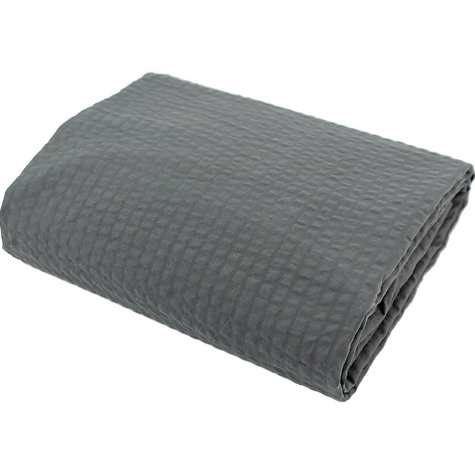 Housse de couette 240x260 cm coton POPPY gris plomb