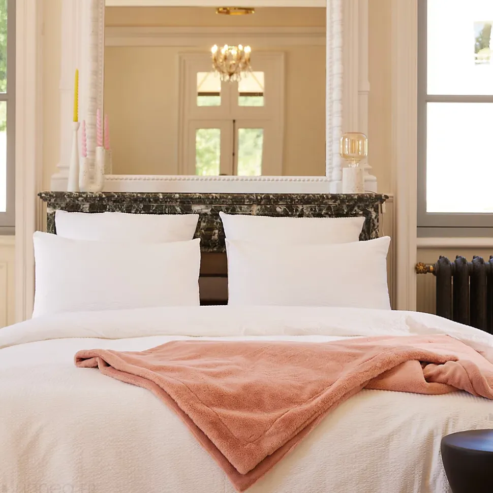 Housse de couette 140x200 cm coton POPPY gris plomb