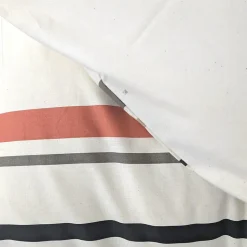 Housse de couette 240x220 cm coton HUGO beige/corail