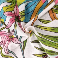 Housse de couette 260x240 cm coton SUMATRA bleu Paon