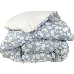 Housse de couette 140x200 cm en percale coton LISON gris