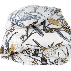 Housse de couette 260x240 cm en coton PÉNÉLOPE beige Silice