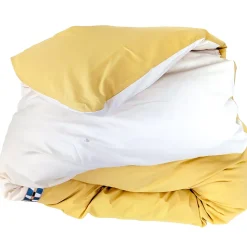 Housse de couette 140x200 cm en percale coton ROMY Ambre