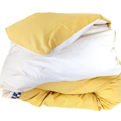 Housse de couette 280x240 cm en percale coton ROMY Ambre