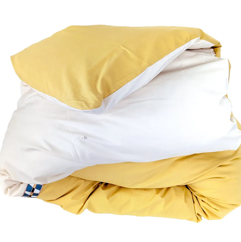 Housse de couette 280x240 cm en percale coton ROMY Ambre