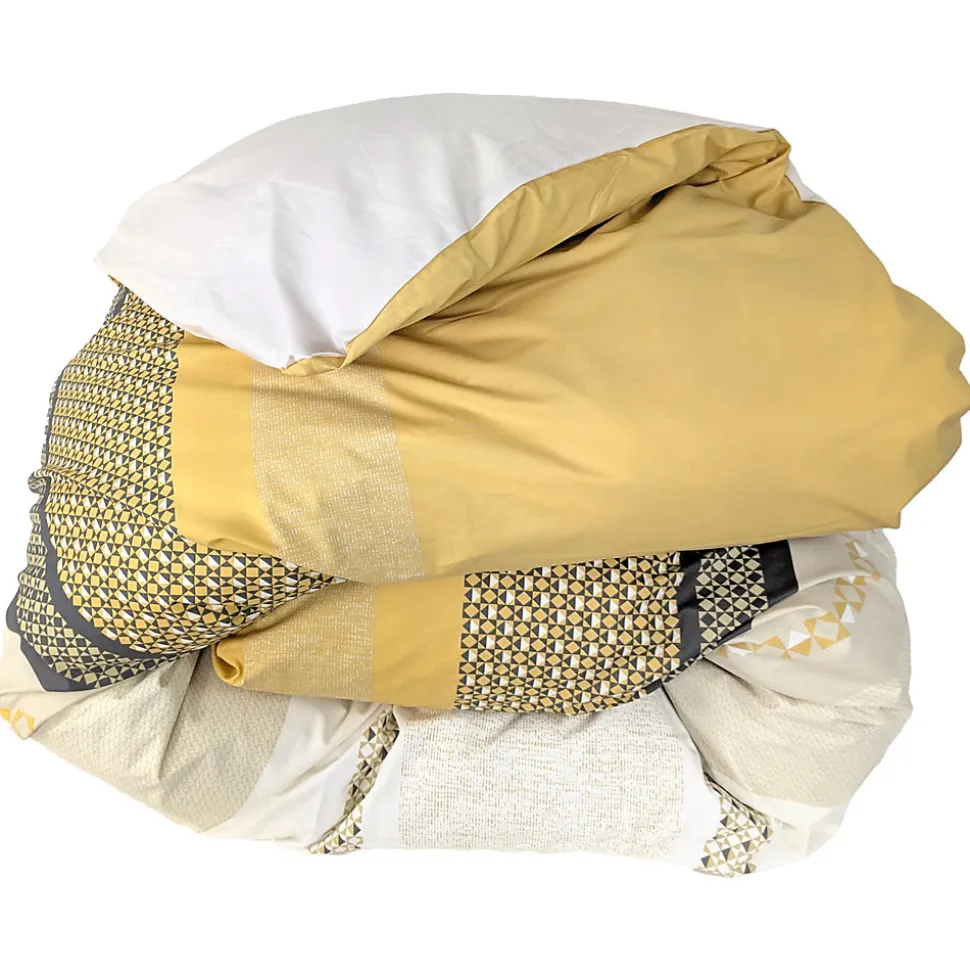 Housse de couette 300x240 cm percale coton MARLOW Miel