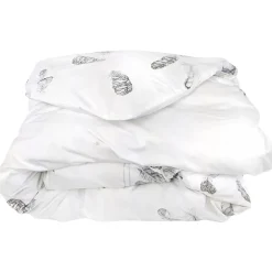 Housse de couette 260x240 cm Percale pur coton PLUMES