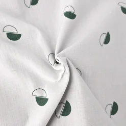 Housse de couette 240x220 cm percale coton ALEX vert Kaki