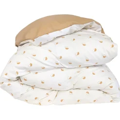 Housse de couette 300x240 cm percale coton ALEX marron Moka